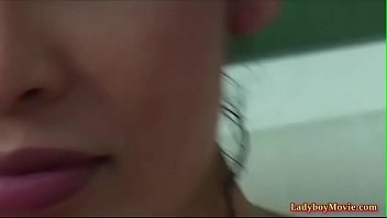 Thai Shemale Linda Under The Shower Stream thumbnail