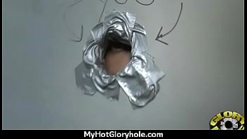 Sexy ebony enjoying gloryhole 26