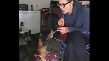 Being stuck in the house okay garage and having a few s ruger and i are trying to recreate lady and the tramp movie