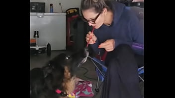 Being stuck in the house okay garage and having a few s ruger and i are trying to recreate lady and the tramp movie