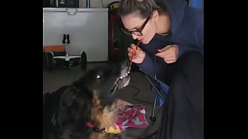 Being stuck in the house okay garage and having a few s ruger and i are trying to recreate lady and the tramp movie