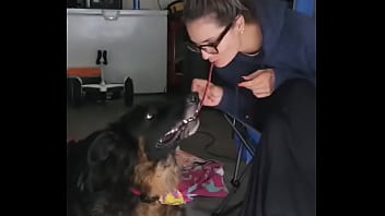 Being stuck in the house okay garage and having a few s ruger and i are trying to recreate lady and the tramp movie