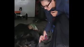 Being stuck in the house okay garage and having a few s ruger and i are trying to recreate lady and the tramp movie