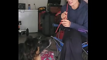 Being stuck in the house okay garage and having a few s ruger and i are trying to recreate lady and the tramp movie