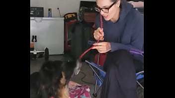 Being stuck in the house okay garage and having a few s ruger and i are trying to recreate lady and the tramp movie