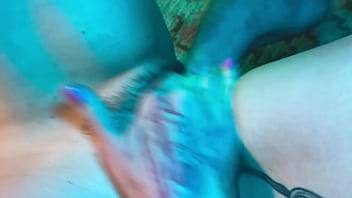 Put your foot in my mouth and pussy