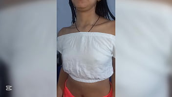 A blowjob from an 18 year old teenager in her room after a bath she accidentally sends a video to her teacher
