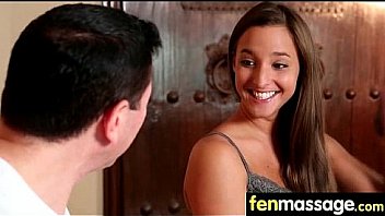 Massage girl sucks the tip for a tip 11