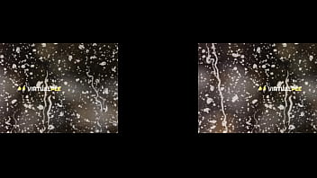 Virtualpee hottie uses a vibrator to get off and has fun in her piss