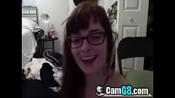 Skinny nerd panty rub camg8
