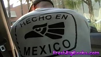 Big tit blonde picked up and fucked