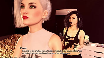 Being a dik #28 two alt college girls counting their money but can't agree on the business plan so they started to kiss passionately with each other