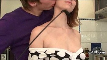 Teen practices bondage