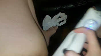 Taking her knickers off