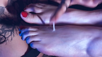 Naughty feet were made to lick