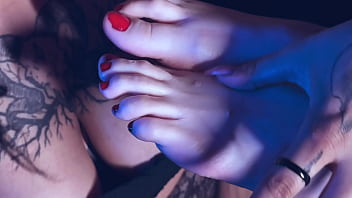 Naughty feet were made to lick