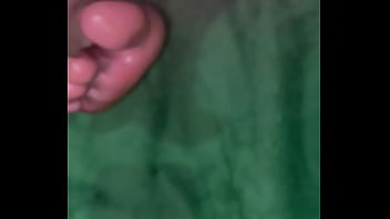 Oiled up toes and soles Oiled up toes and soles