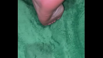 Oiled up toes and soles