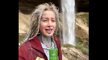 Look at this powerful waterfall have you ever stood in front of a waterfall #powerfulwaterfall #naturebeauty #w