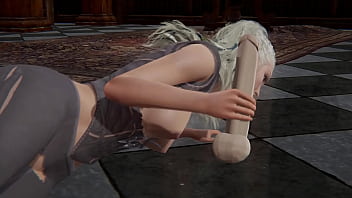 Jaheira handjob and blowjob