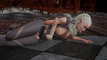 Jaheira handjob and blowjob