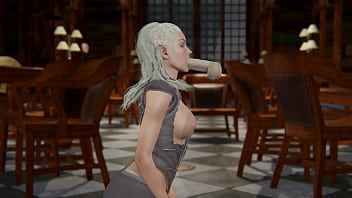 Jaheira handjob and blowjob