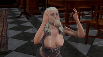 Jaheira handjob and blowjob