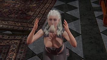 Jaheira handjob and blowjob