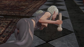 Jaheira handjob and blowjob