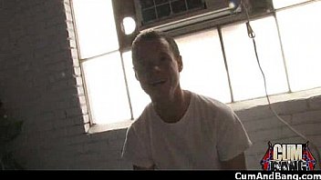 Nasty black girl grouped and facialed 8