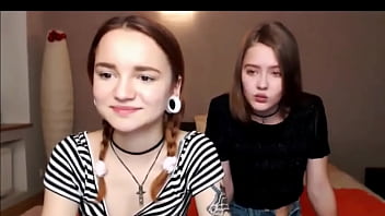 Hot busty adorable babe masturbates on webcam