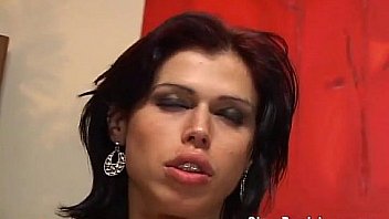 Hot Shemale In Stockings Fucking A Guy thumbnail