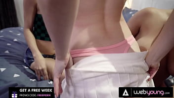 Naughty babes have wild threesome