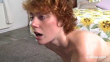 Redhead short haired german babe gets off Redhead short haired german babe gets off