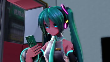Miku infiel se divierte con su amante mientras su novio descansa