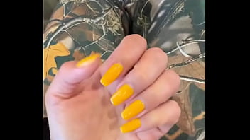 The nails match too