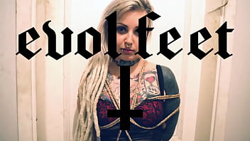 Princess tied up for foot worship