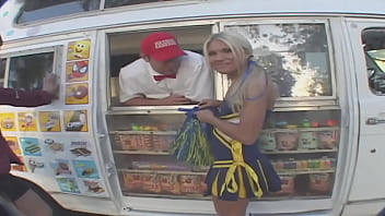 Cheer leaders fuck the ice cream guy