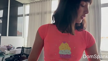 How To Convert A Cute Girl Into A Spanking Model Full Video In Domspank Channel thumbnail