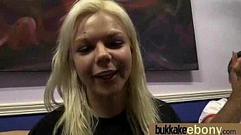 Busty black babe bubble bath group cocksuck 13