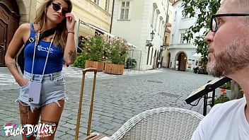 Fuckdoll siliva dellai 1on1 rough deepthroat & anal pounding girl rims guy's ass cum in mouth reload 4k