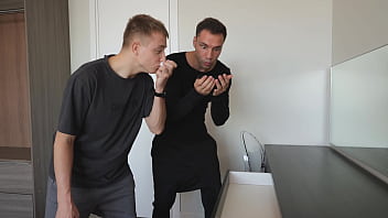 Step sisters nicole murkovski and sofa weber get fucked in the ass and pissed in the toilet by robbers