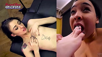 Horny hotties raquel love and olyssia suck deeply each other pussy