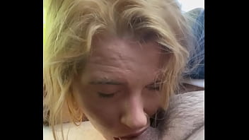 Young milf deepthroats cock in the backseat of a car during the middle of the day while her boyfriend is at work