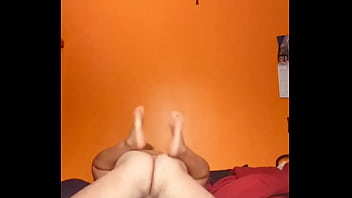 Hot latina opens her legs and makes him cum inside