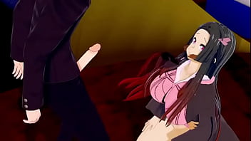 Nezuko love tranjiro cock