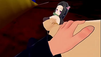 Nezuko love tranjiro cock