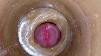 Huge ejaculatory dose of sperm in pussy toy asmr