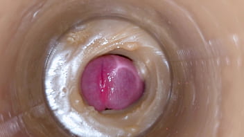 Huge ejaculatory dose of sperm in pussy toy asmr