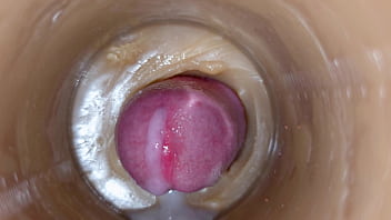 Huge ejaculatory dose of sperm in pussy toy asmr